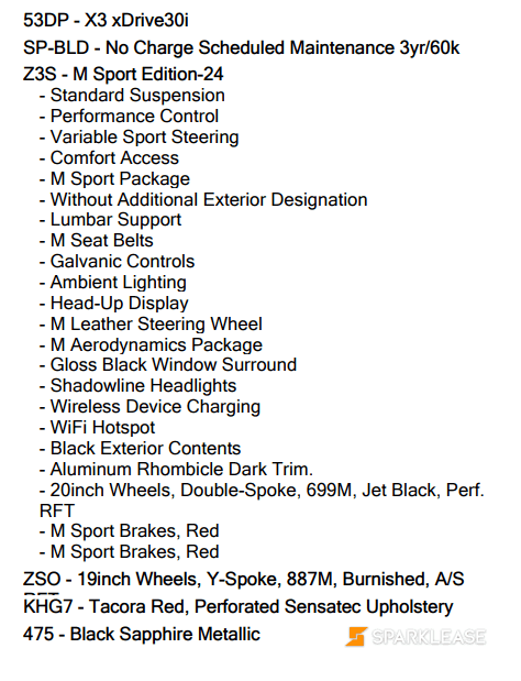 2024 BMW X3 30i M Sport Edition 超值新车