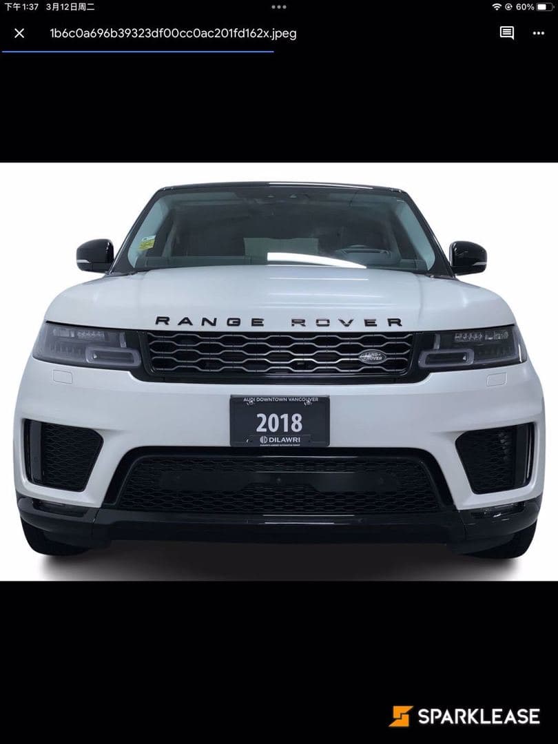 2018 Land Rover Range Rover Sport Td6 Diesel HSE