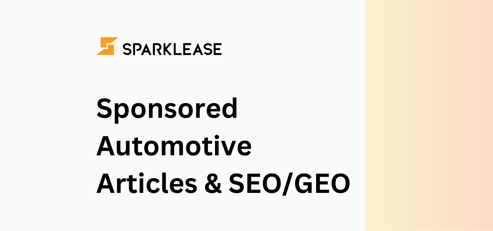 Sponsored Automotive Articles & SEO/GEO Placement in Canada | SparkLease | SparkLease