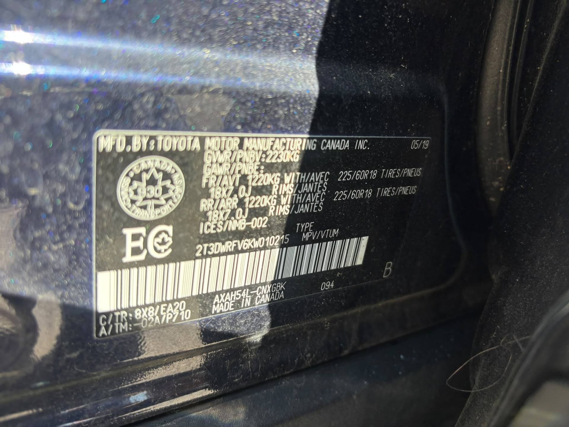 2019 Toyota RAV4 Limited AWD Hybrid