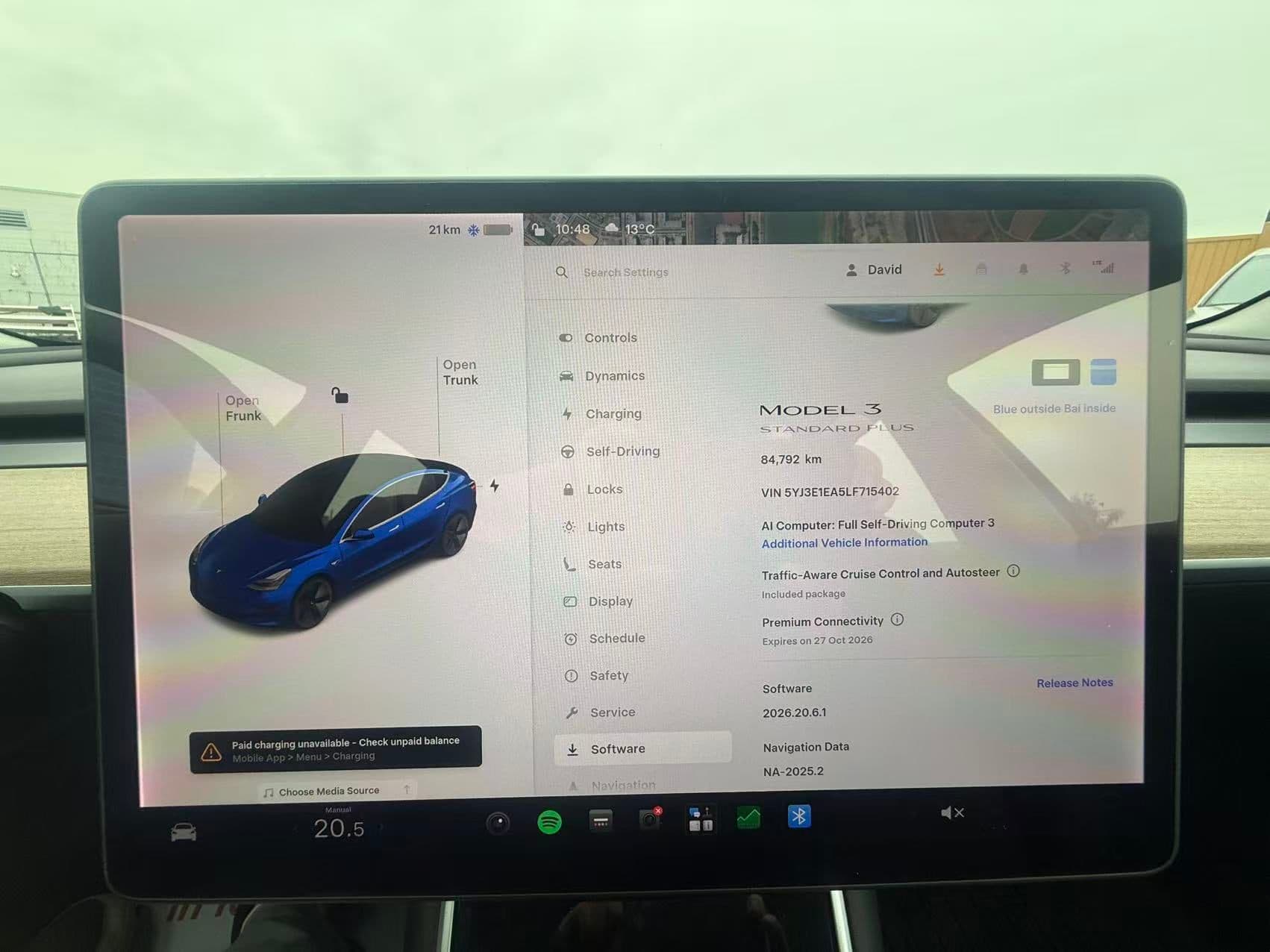 2020 Tesla Model 3 Standard Range Plus RWD