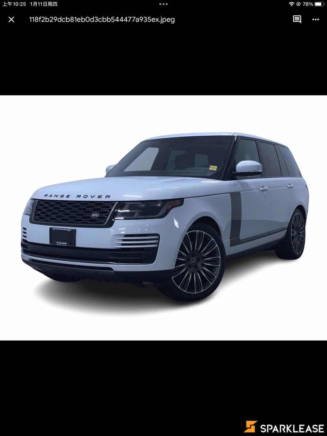 2020 Land Rover Range Rover P525 5.0L V8...