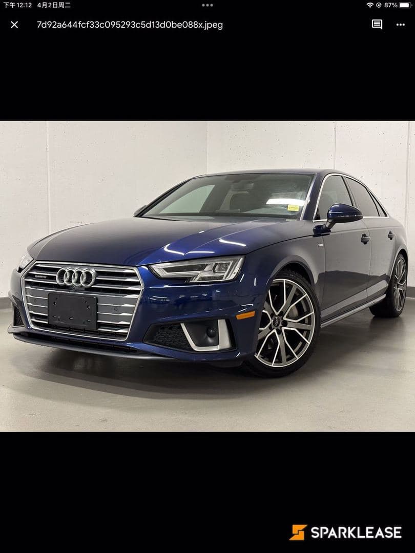 2019 Audi A4 Sedan Progressiv 45 TFSI quattro