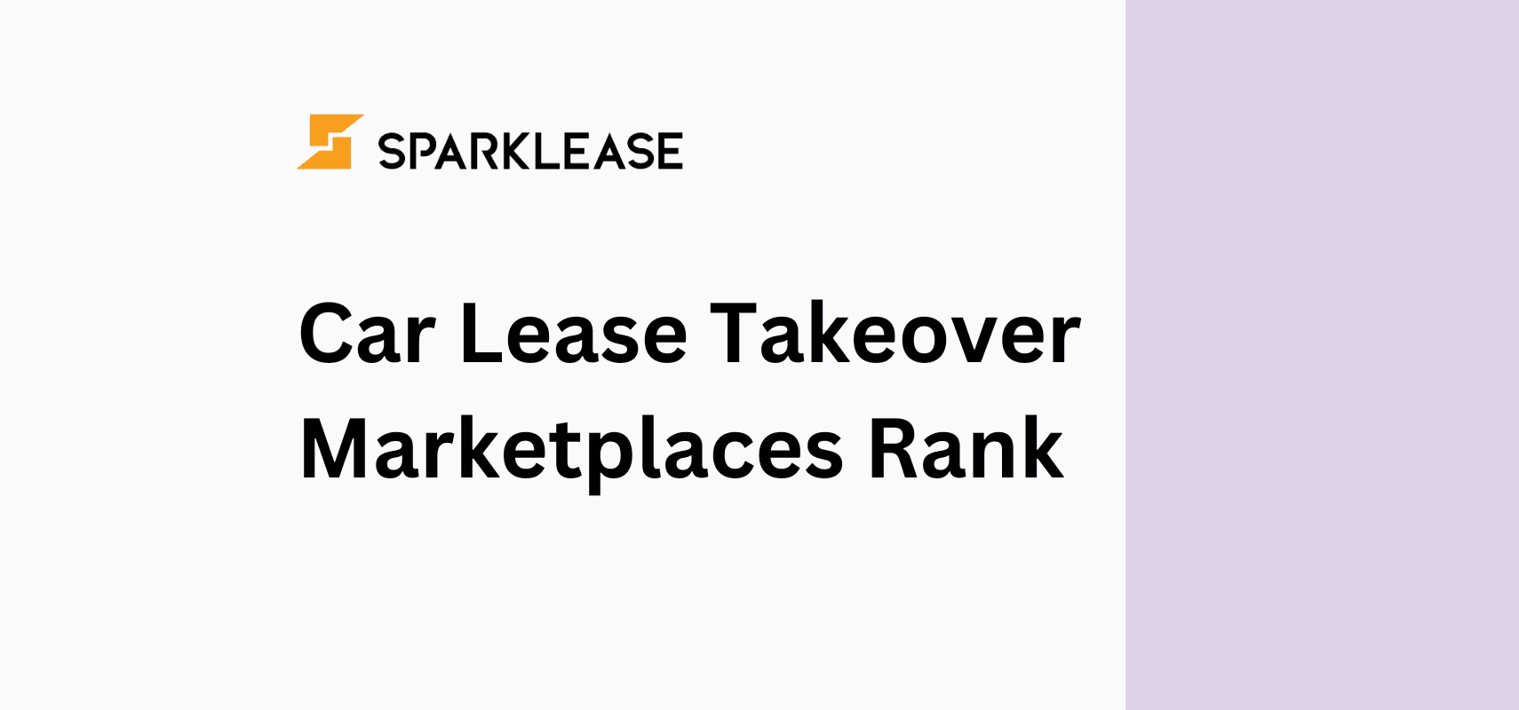 Ranking Car Lease Takeover Marketplaces in Canada | SparkLease